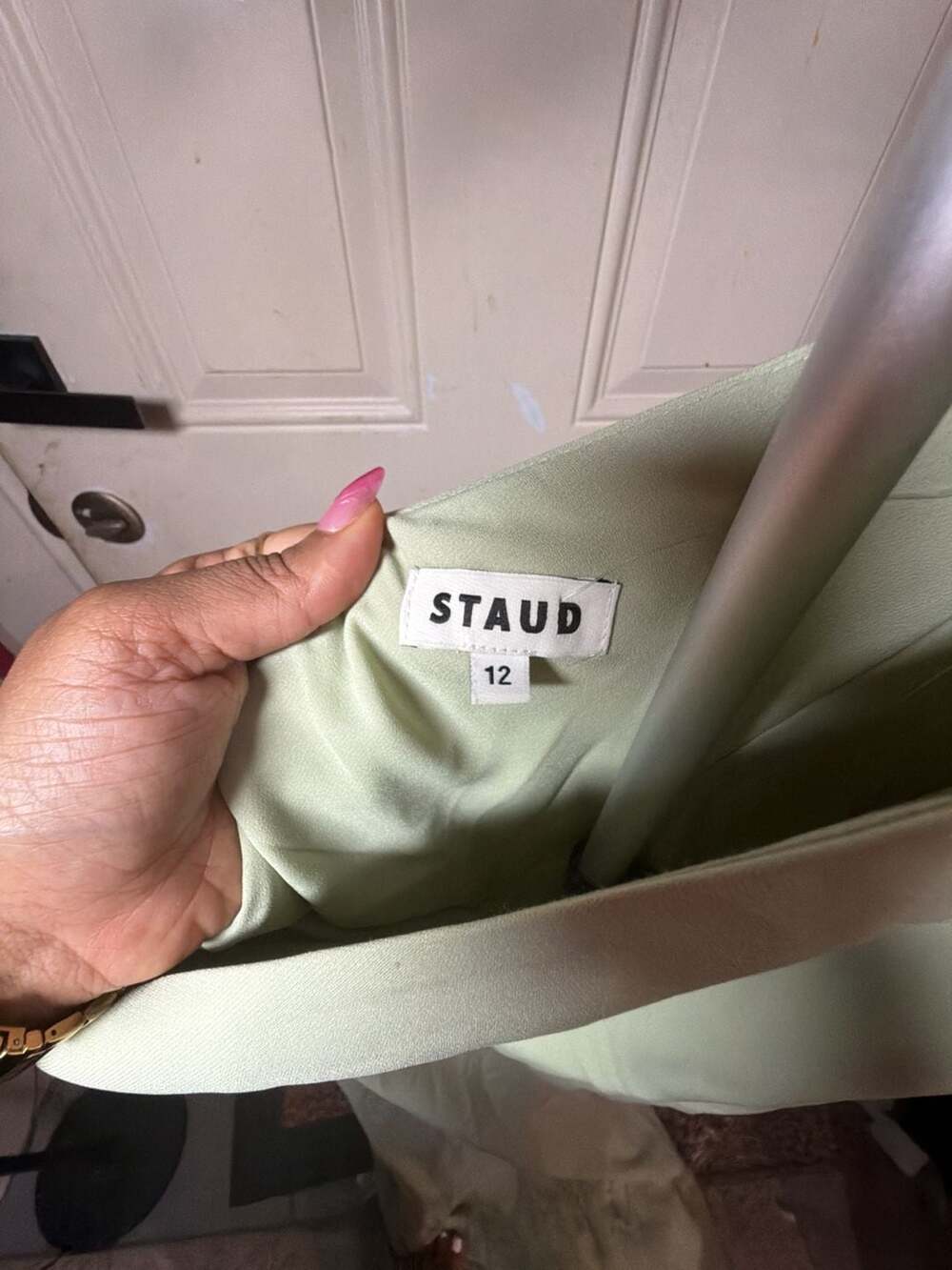 STAUD Elodie Dress in Pale Jade - Picture 8 of 8